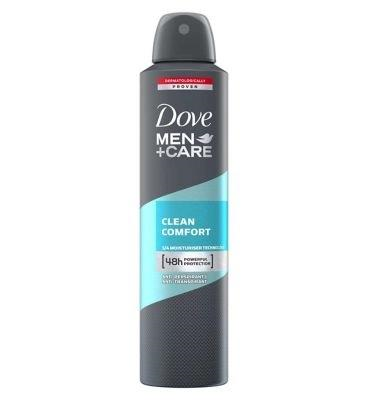 Dove Men+Care Clean Comfort Aerosol Antiperspirant Deodorant 250ml Dove Men+Care Clean Comfort Aerosol Antiperspirant Deodorant 250ml